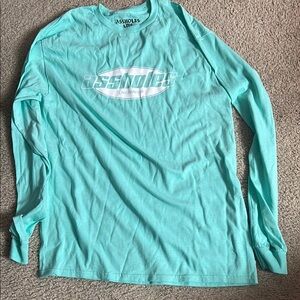 Assholes Live Forever Teal Long Sleeve Shirt